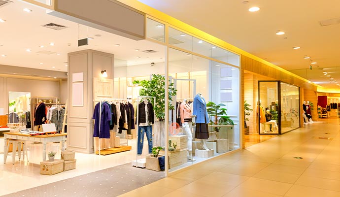 Large store interior