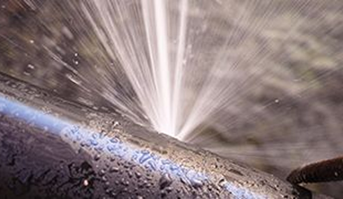 Burst water pipe Burst water pipe