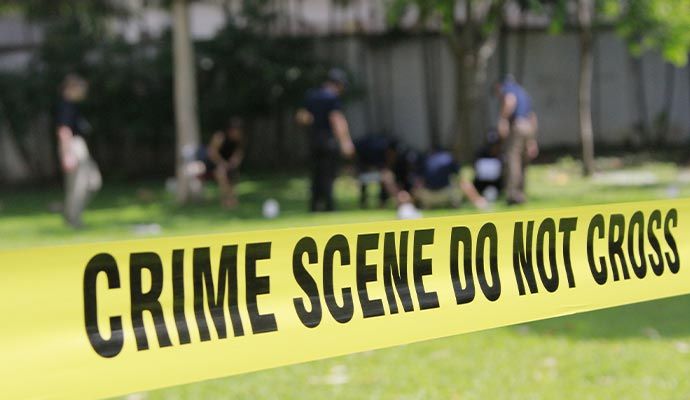 Restricted crime scene zone Restricted crime scene zone