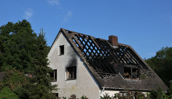 Structural fire damage