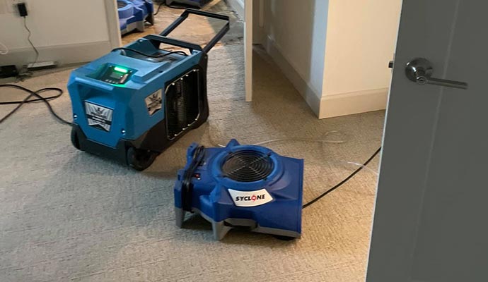 Water damage restoration equipment