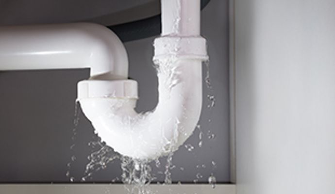 Water leaking from leaky water pipe Water leaking from leaky water pipe